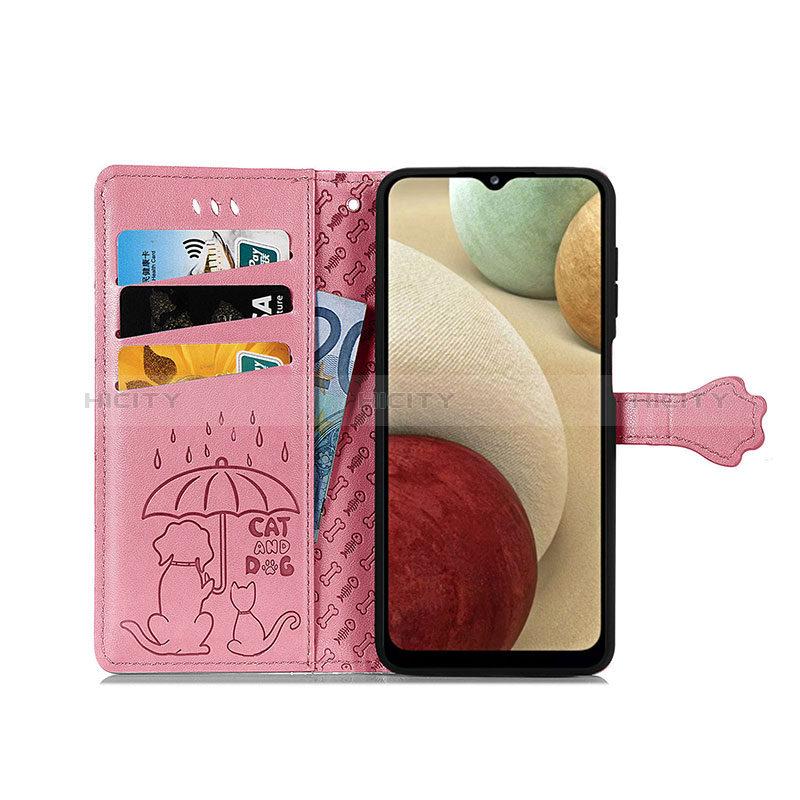 Funda de Cuero Cartera con Soporte Patron de Moda Carcasa S03D para Samsung Galaxy A12 5G