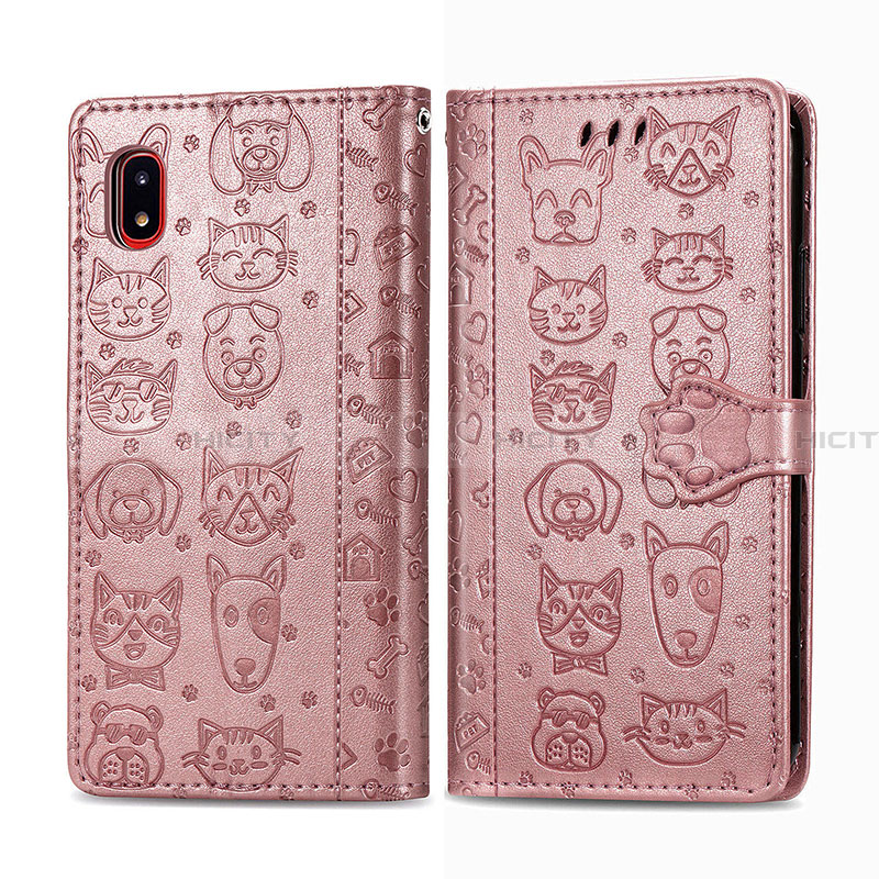 Funda de Cuero Cartera con Soporte Patron de Moda Carcasa S03D para Samsung Galaxy A20 SC-02M SCV46