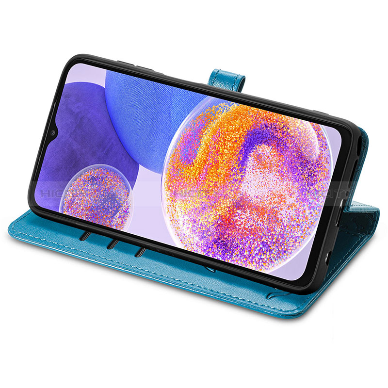 Funda de Cuero Cartera con Soporte Patron de Moda Carcasa S03D para Samsung Galaxy A23 5G