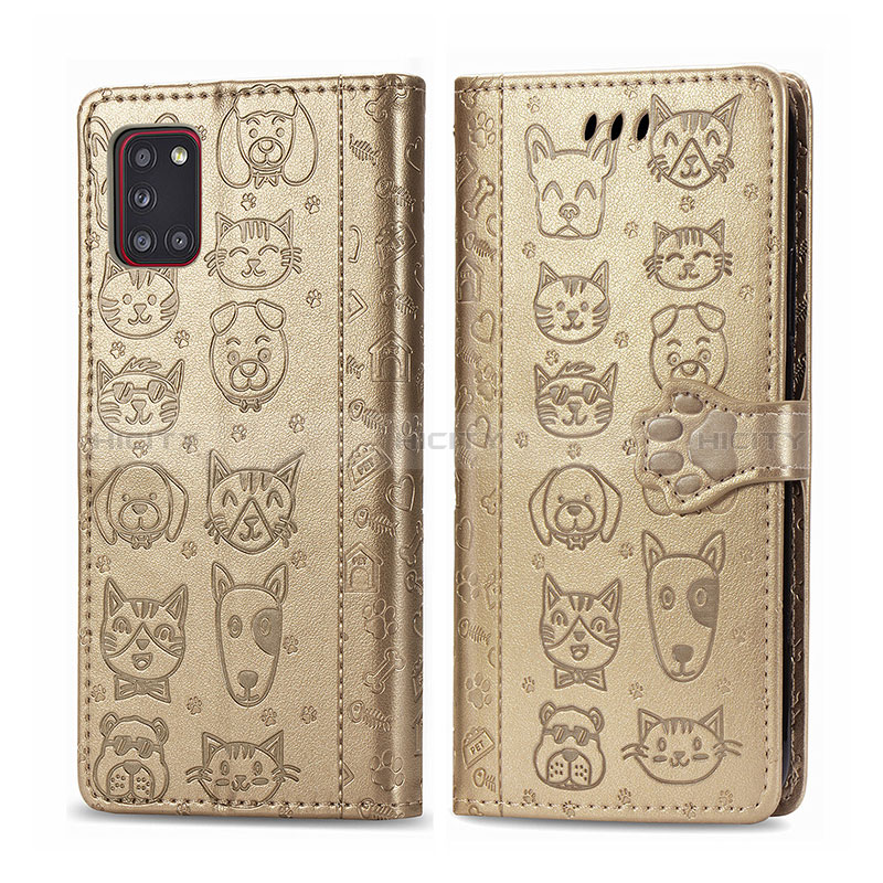 Funda de Cuero Cartera con Soporte Patron de Moda Carcasa S03D para Samsung Galaxy A31