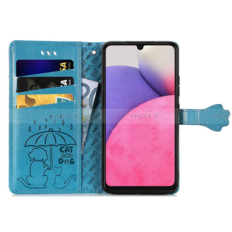 Funda de Cuero Cartera con Soporte Patron de Moda Carcasa S03D para Samsung Galaxy A33 5G