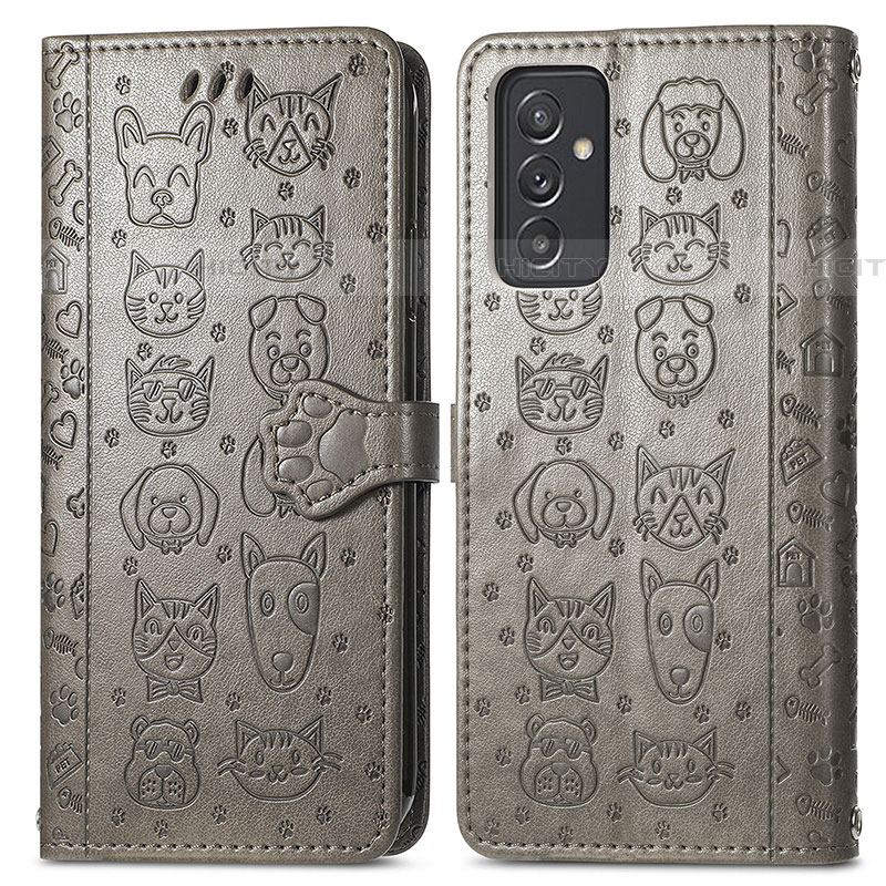 Funda de Cuero Cartera con Soporte Patron de Moda Carcasa S03D para Samsung Galaxy A34 5G