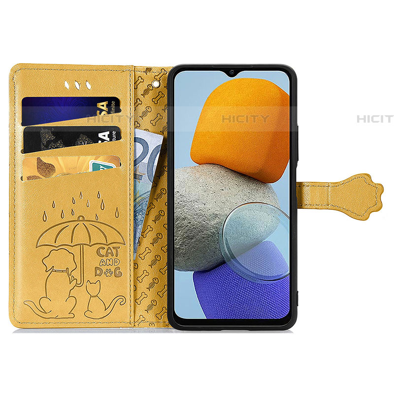 Funda de Cuero Cartera con Soporte Patron de Moda Carcasa S03D para Samsung Galaxy F23 5G