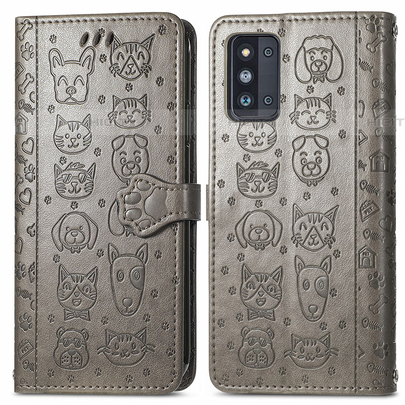 Funda de Cuero Cartera con Soporte Patron de Moda Carcasa S03D para Samsung Galaxy F52 5G