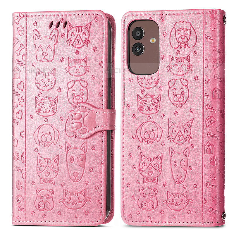 Funda de Cuero Cartera con Soporte Patron de Moda Carcasa S03D para Samsung Galaxy M13 5G