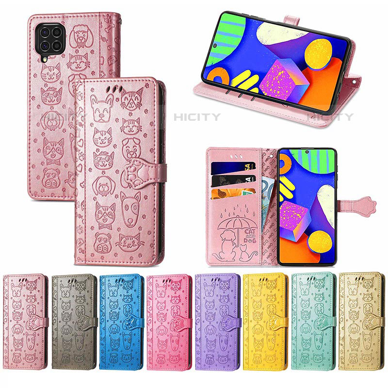 Funda de Cuero Cartera con Soporte Patron de Moda Carcasa S03D para Samsung Galaxy M62 4G