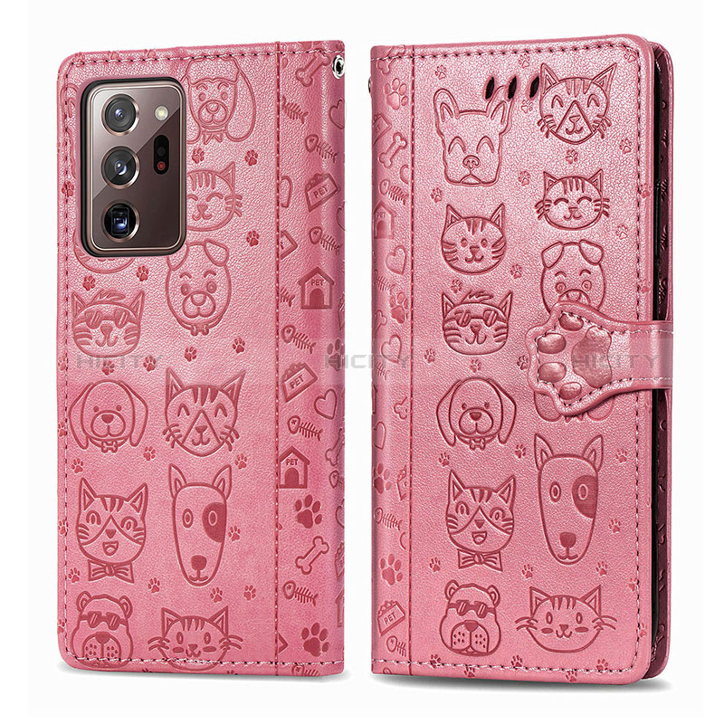 Funda de Cuero Cartera con Soporte Patron de Moda Carcasa S03D para Samsung Galaxy Note 20 Ultra 5G