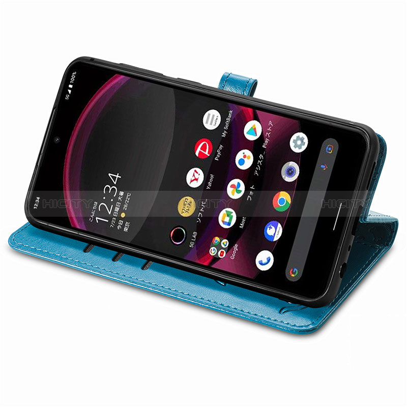 Funda de Cuero Cartera con Soporte Patron de Moda Carcasa S03D para Sharp Aquos R8s Pro