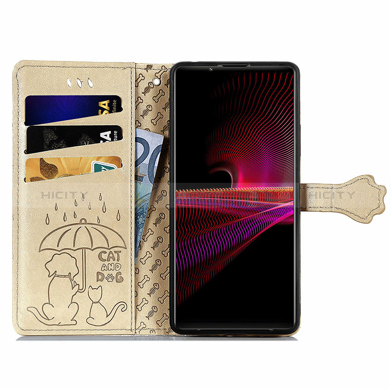 Funda de Cuero Cartera con Soporte Patron de Moda Carcasa S03D para Sony Xperia 1 III