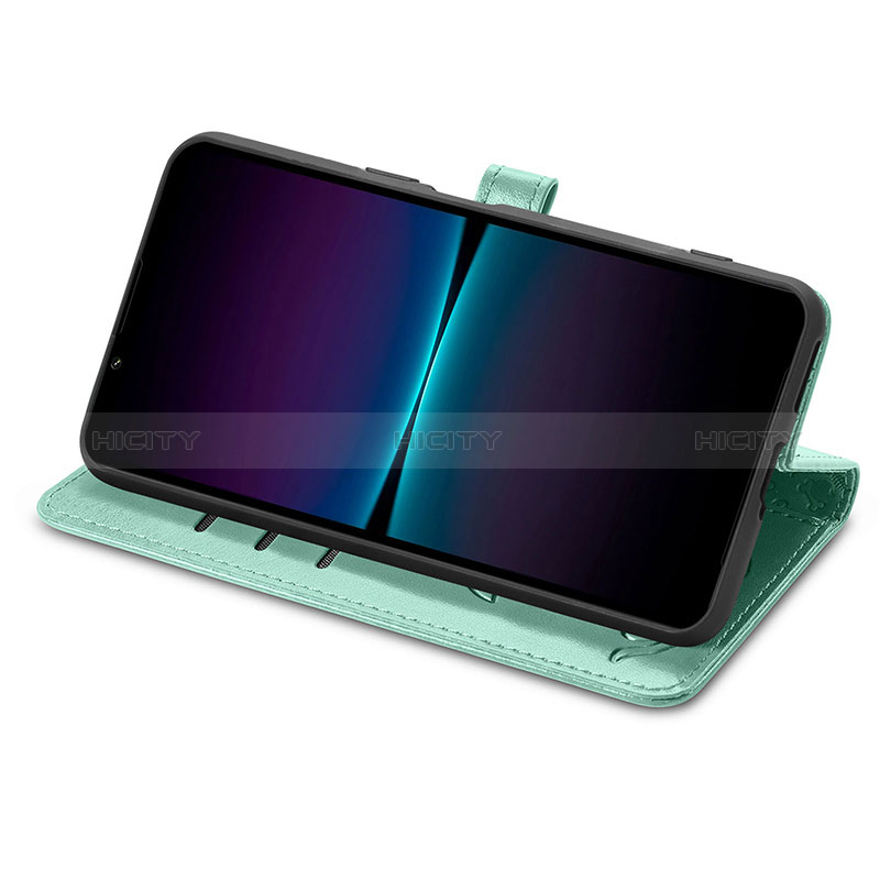 Funda de Cuero Cartera con Soporte Patron de Moda Carcasa S03D para Sony Xperia 1 IV SO-51C