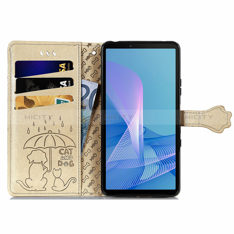 Funda de Cuero Cartera con Soporte Patron de Moda Carcasa S03D para Sony Xperia 10 III Lite