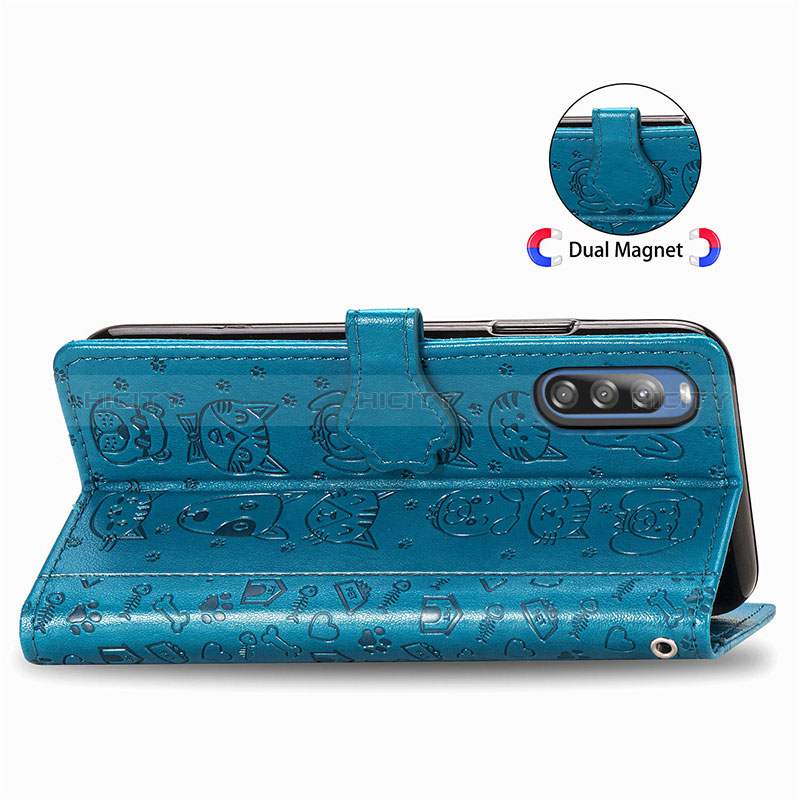 Funda de Cuero Cartera con Soporte Patron de Moda Carcasa S03D para Sony Xperia L4