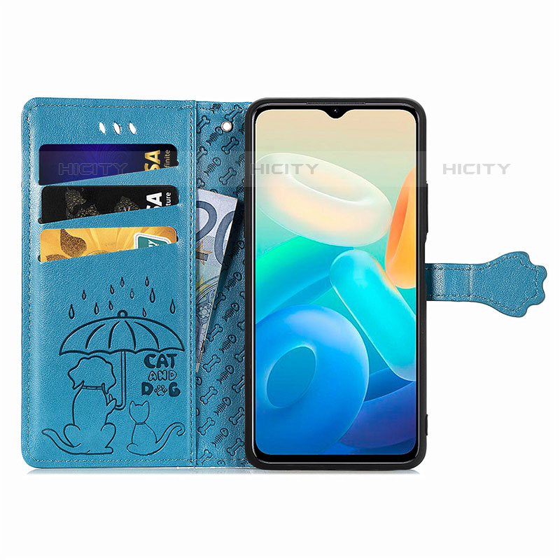 Funda de Cuero Cartera con Soporte Patron de Moda Carcasa S03D para Vivo iQOO Z6 Lite 5G