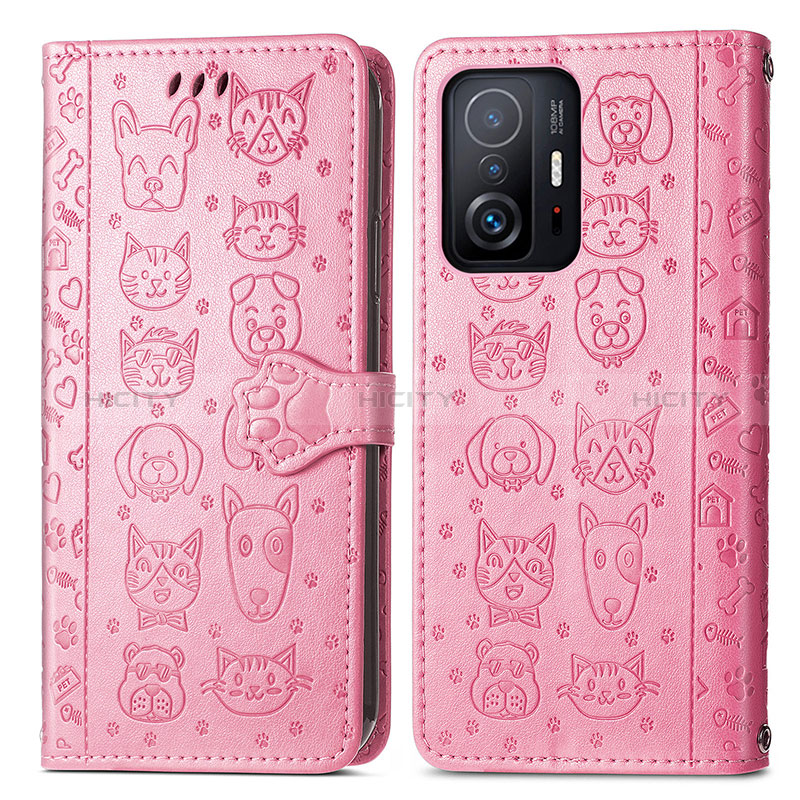 Funda de Cuero Cartera con Soporte Patron de Moda Carcasa S03D para Xiaomi Mi 11T 5G