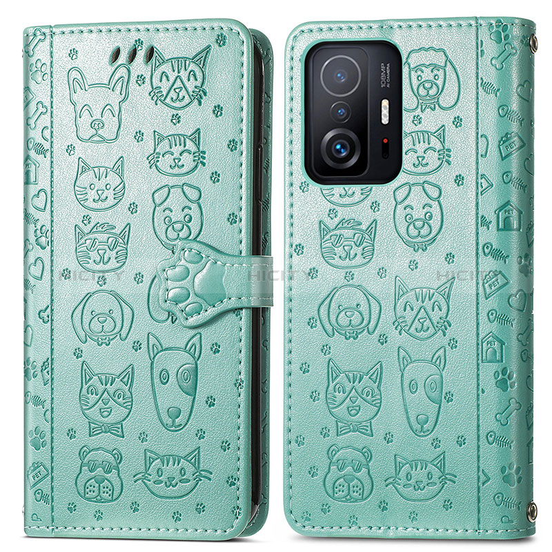 Funda de Cuero Cartera con Soporte Patron de Moda Carcasa S03D para Xiaomi Mi 11T 5G