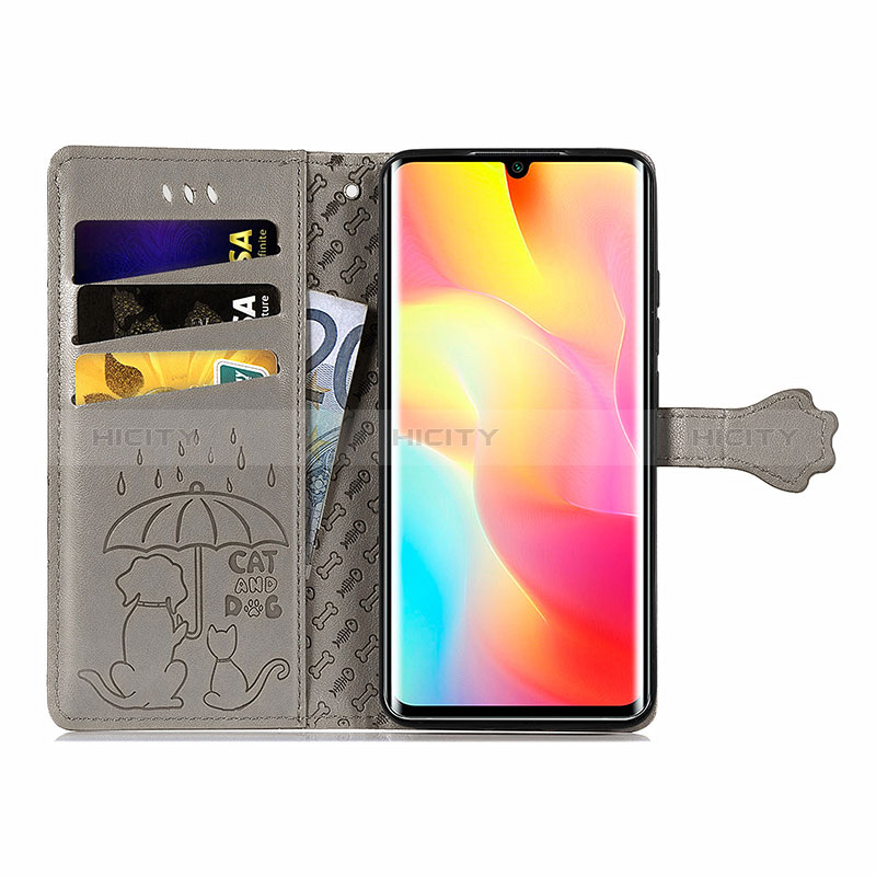 Funda de Cuero Cartera con Soporte Patron de Moda Carcasa S03D para Xiaomi Mi Note 10 Lite