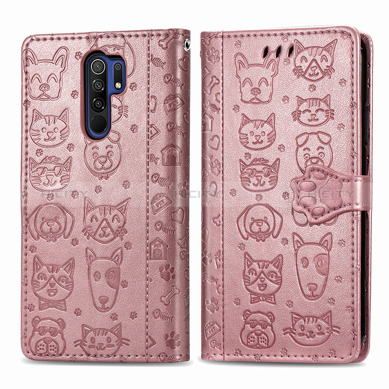 Funda de Cuero Cartera con Soporte Patron de Moda Carcasa S03D para Xiaomi Poco M2