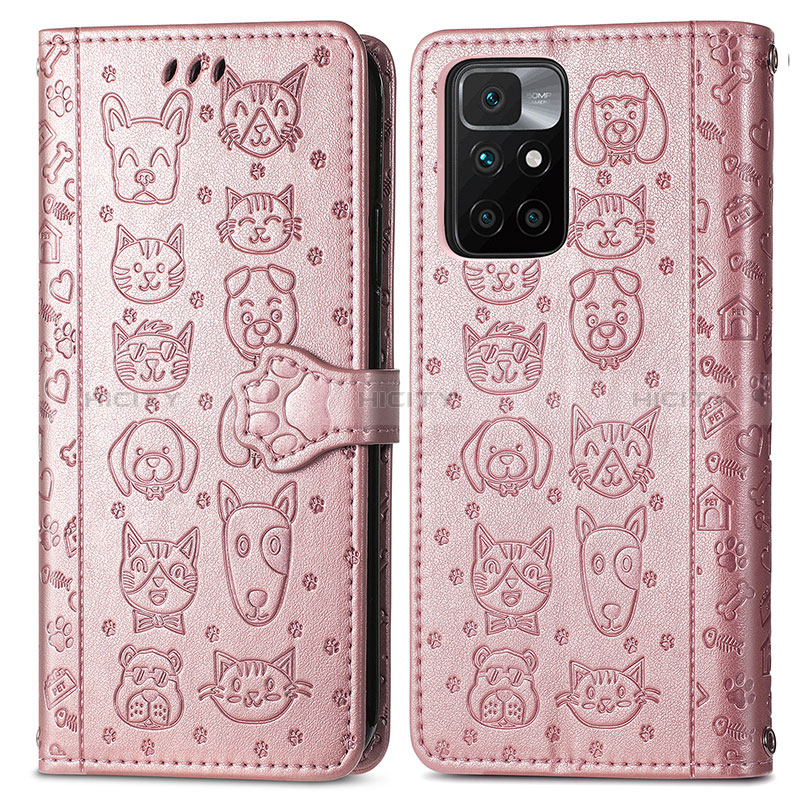 Funda de Cuero Cartera con Soporte Patron de Moda Carcasa S03D para Xiaomi Redmi 10 (2022)