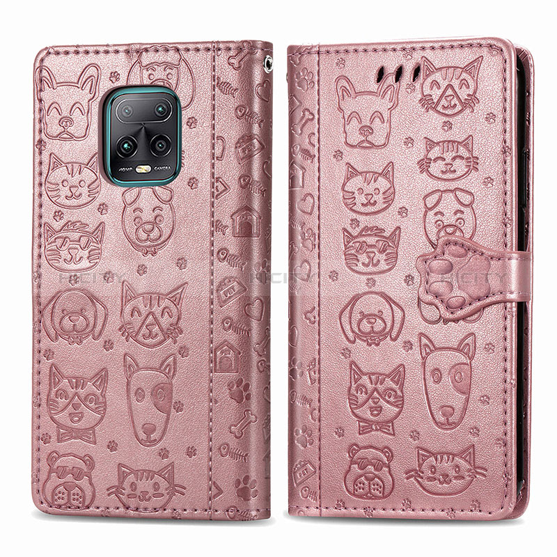 Funda de Cuero Cartera con Soporte Patron de Moda Carcasa S03D para Xiaomi Redmi 10X 5G