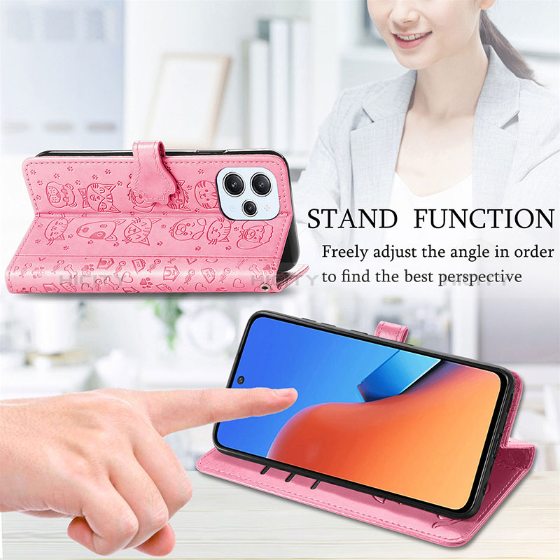 Funda de Cuero Cartera con Soporte Patron de Moda Carcasa S03D para Xiaomi Redmi 12 4G