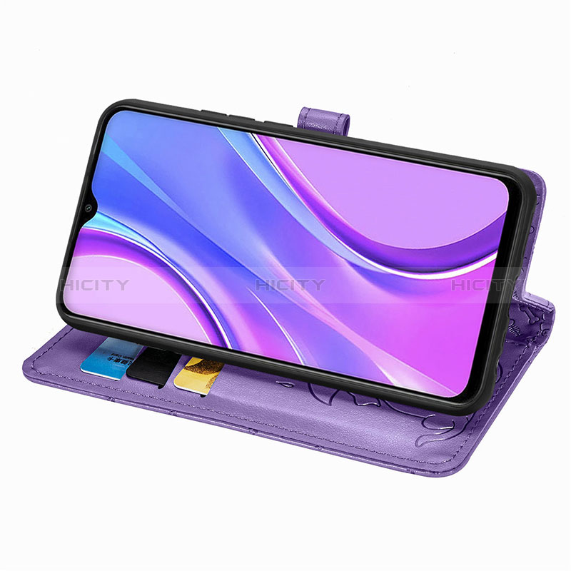 Funda de Cuero Cartera con Soporte Patron de Moda Carcasa S03D para Xiaomi Redmi 9