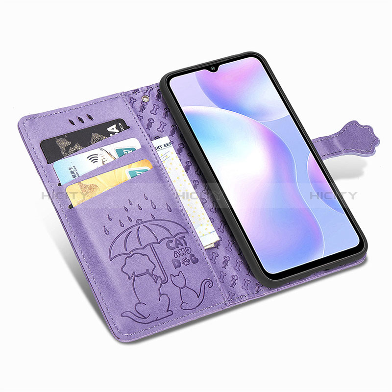 Funda de Cuero Cartera con Soporte Patron de Moda Carcasa S03D para Xiaomi Redmi 9A