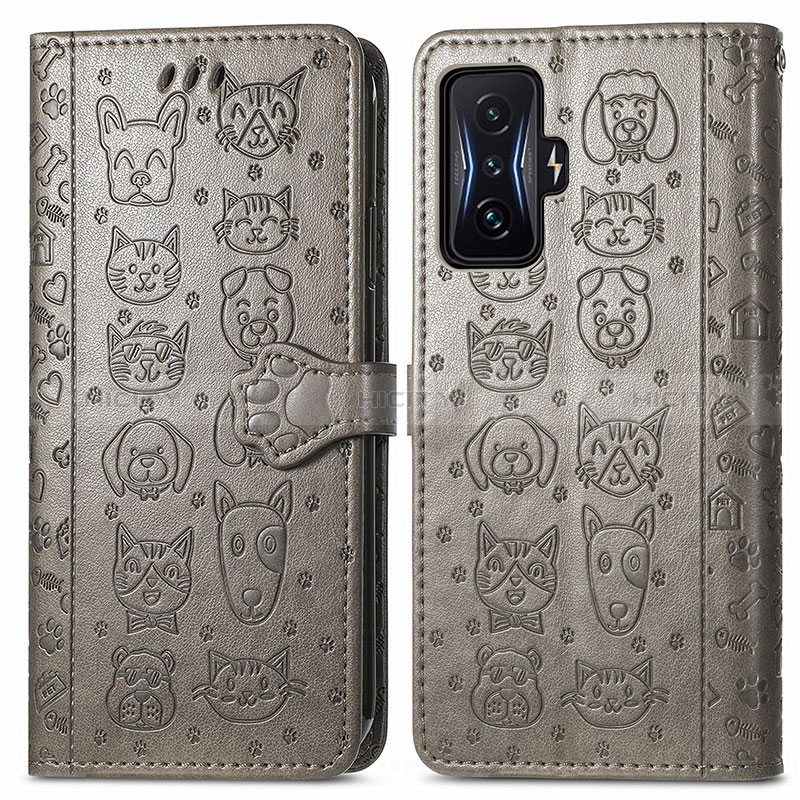 Funda de Cuero Cartera con Soporte Patron de Moda Carcasa S03D para Xiaomi Redmi K50 Gaming 5G