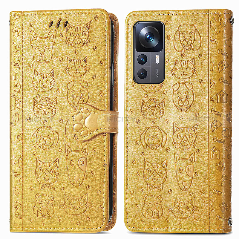 Funda de Cuero Cartera con Soporte Patron de Moda Carcasa S03D para Xiaomi Redmi K50 Ultra 5G