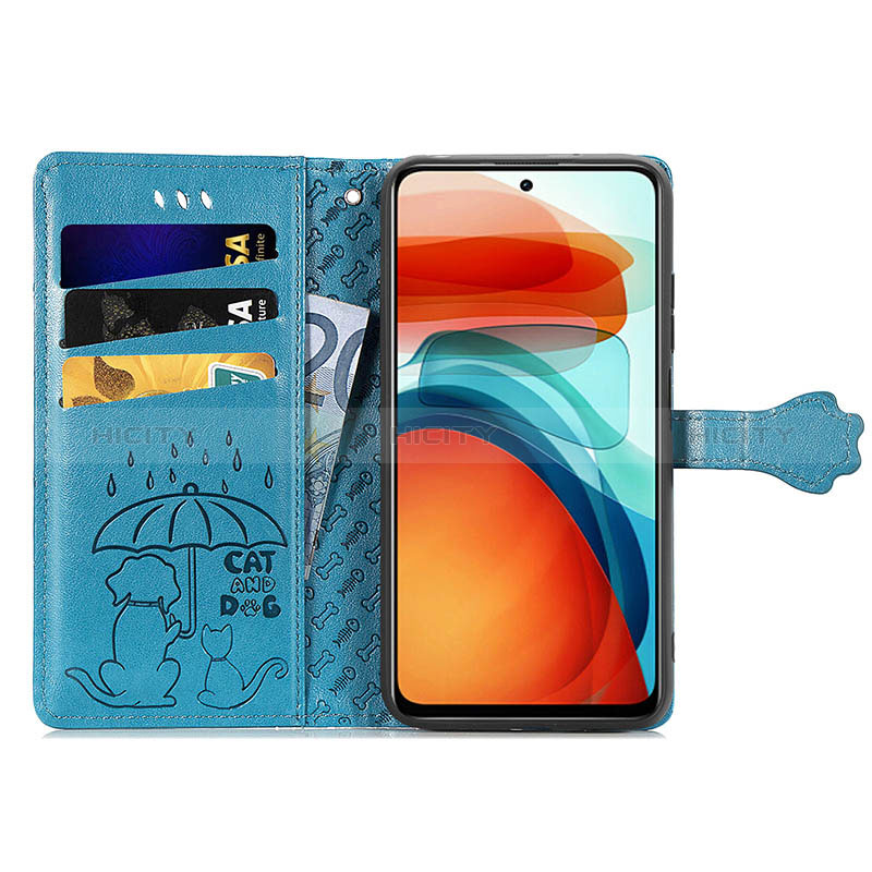 Funda de Cuero Cartera con Soporte Patron de Moda Carcasa S03D para Xiaomi Redmi Note 10 Pro 5G