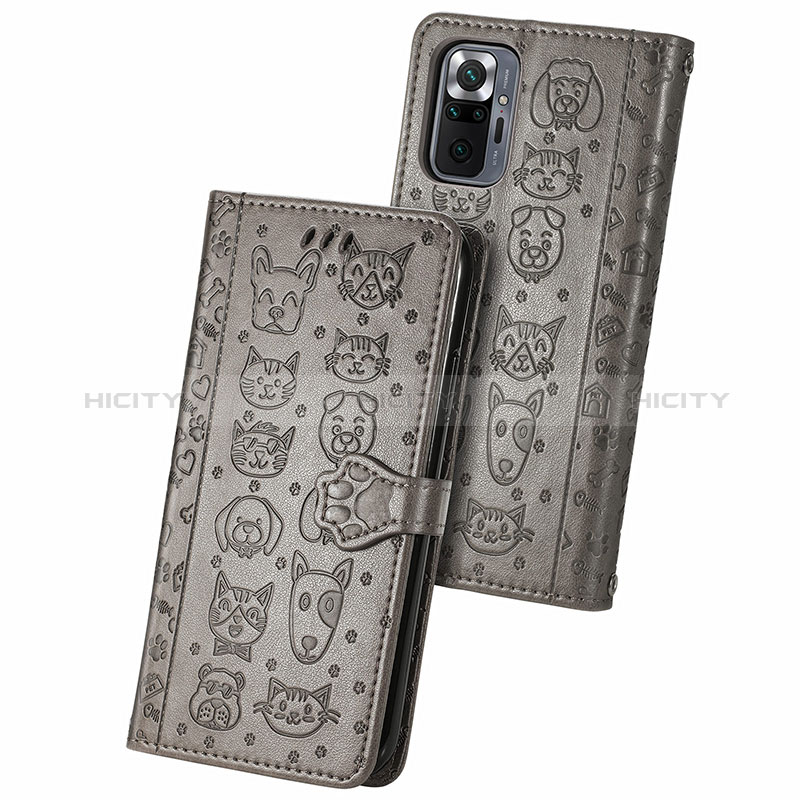 Funda de Cuero Cartera con Soporte Patron de Moda Carcasa S03D para Xiaomi Redmi Note 10 Pro Max