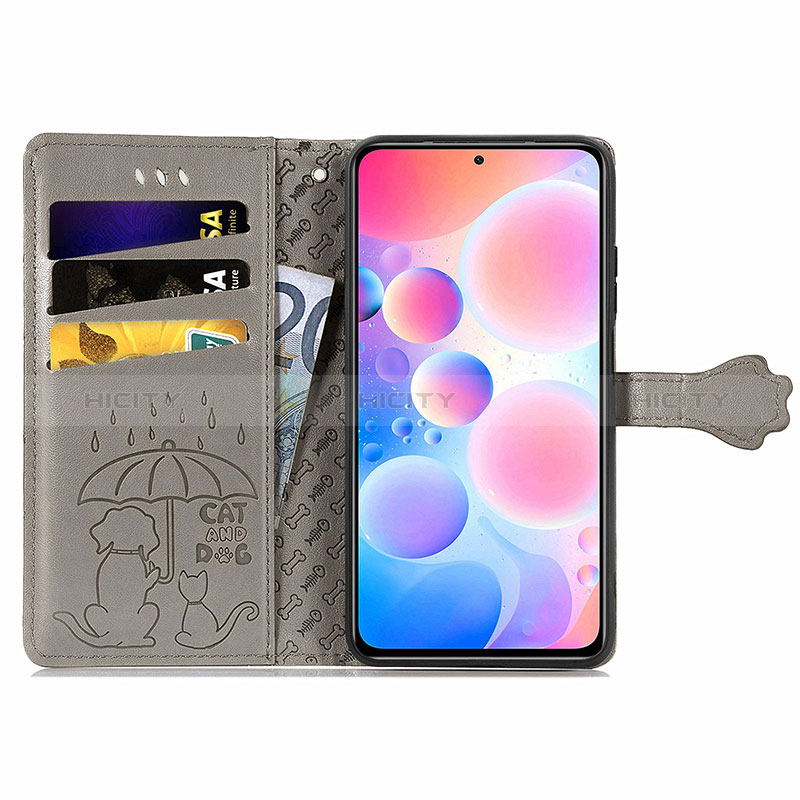 Funda de Cuero Cartera con Soporte Patron de Moda Carcasa S03D para Xiaomi Redmi Note 10 Pro Max