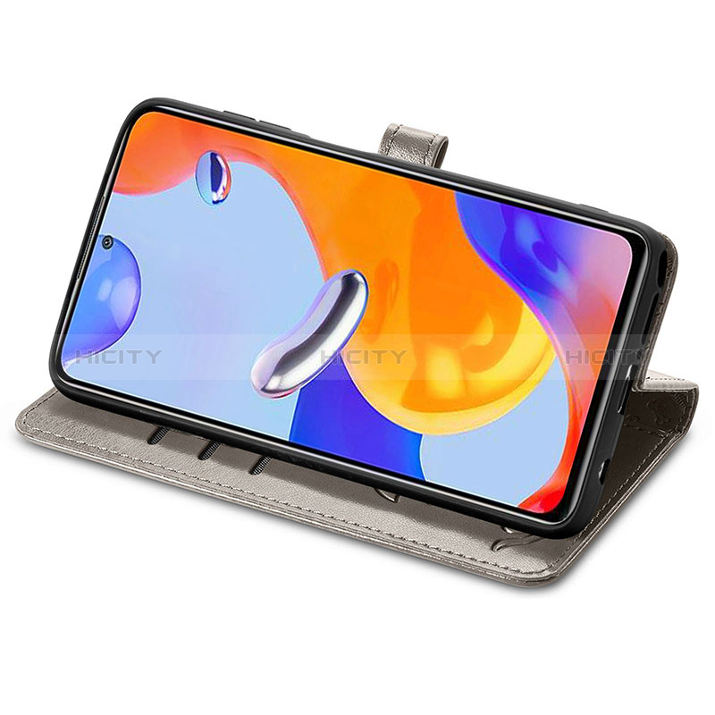 Funda de Cuero Cartera con Soporte Patron de Moda Carcasa S03D para Xiaomi Redmi Note 11 Pro 5G