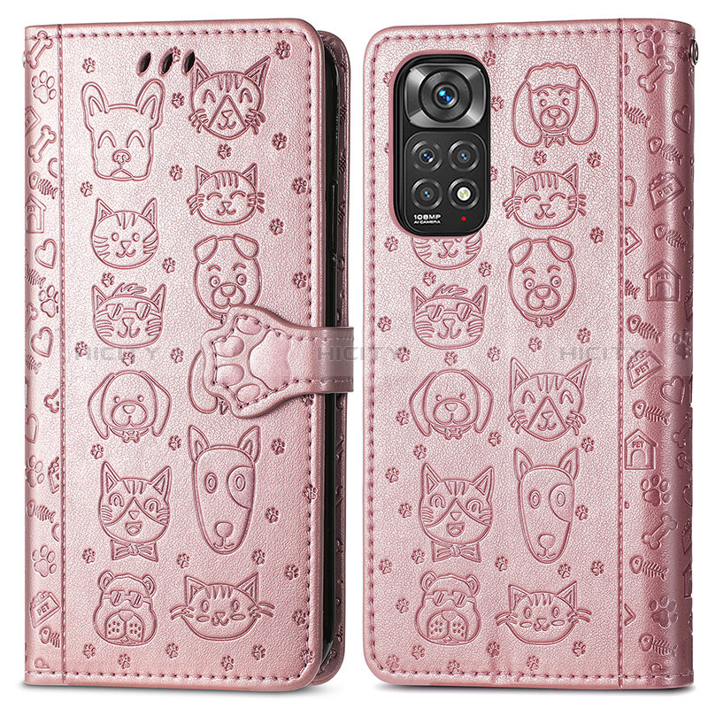 Funda de Cuero Cartera con Soporte Patron de Moda Carcasa S03D para Xiaomi Redmi Note 11S 4G