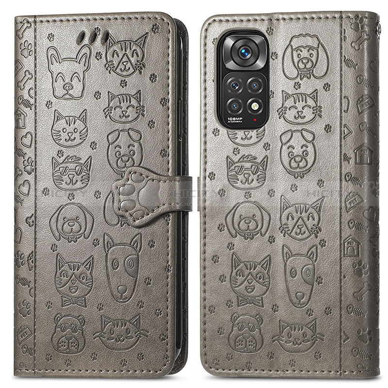 Funda de Cuero Cartera con Soporte Patron de Moda Carcasa S03D para Xiaomi Redmi Note 11S 4G