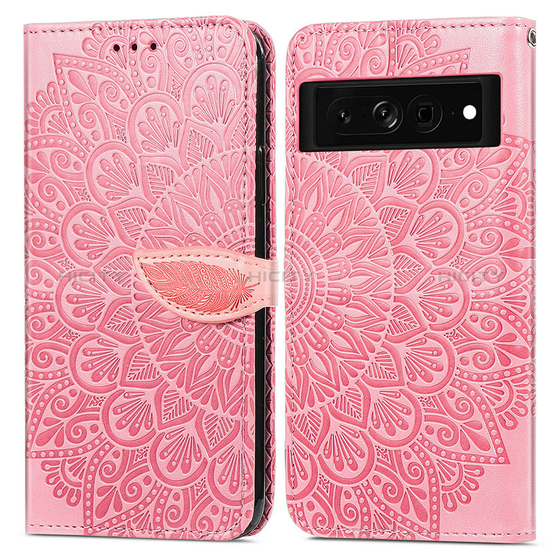 Funda de Cuero Cartera con Soporte Patron de Moda Carcasa S04D para Google Pixel 7 Pro 5G