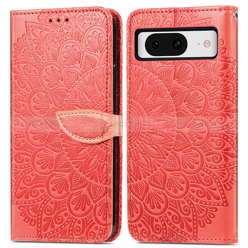 Funda de Cuero Cartera con Soporte Patron de Moda Carcasa S04D para Google Pixel 8 5G