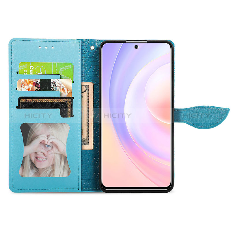 Funda de Cuero Cartera con Soporte Patron de Moda Carcasa S04D para Huawei Honor 50 SE 5G