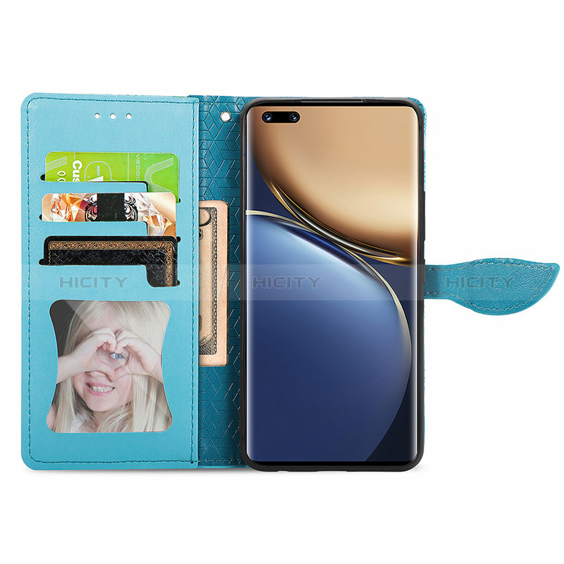 Funda de Cuero Cartera con Soporte Patron de Moda Carcasa S04D para Huawei Honor Magic3 5G