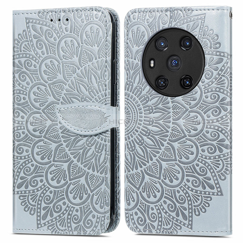 Funda de Cuero Cartera con Soporte Patron de Moda Carcasa S04D para Huawei Honor Magic3 5G