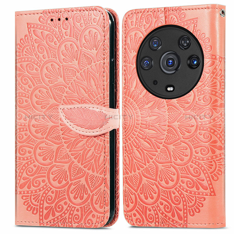 Funda de Cuero Cartera con Soporte Patron de Moda Carcasa S04D para Huawei Honor Magic3 Pro 5G