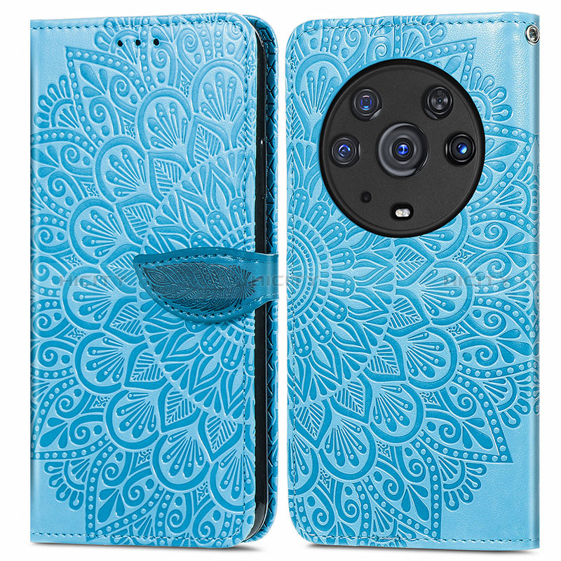 Funda de Cuero Cartera con Soporte Patron de Moda Carcasa S04D para Huawei Honor Magic3 Pro 5G