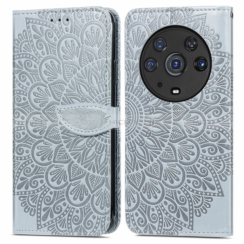 Funda de Cuero Cartera con Soporte Patron de Moda Carcasa S04D para Huawei Honor Magic3 Pro 5G