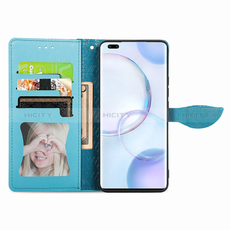 Funda de Cuero Cartera con Soporte Patron de Moda Carcasa S04D para Huawei Nova 9 Pro