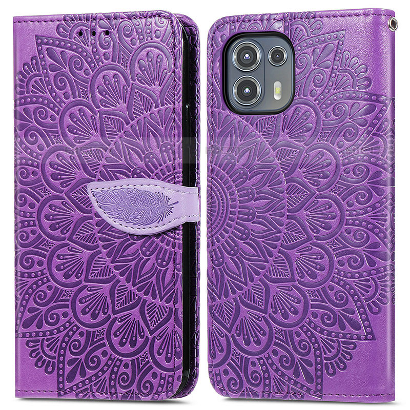 Funda de Cuero Cartera con Soporte Patron de Moda Carcasa S04D para Motorola Moto Edge 20 Lite 5G