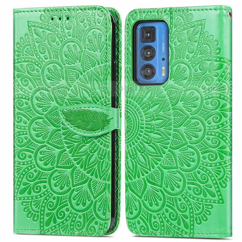 Funda de Cuero Cartera con Soporte Patron de Moda Carcasa S04D para Motorola Moto Edge 20 Pro 5G