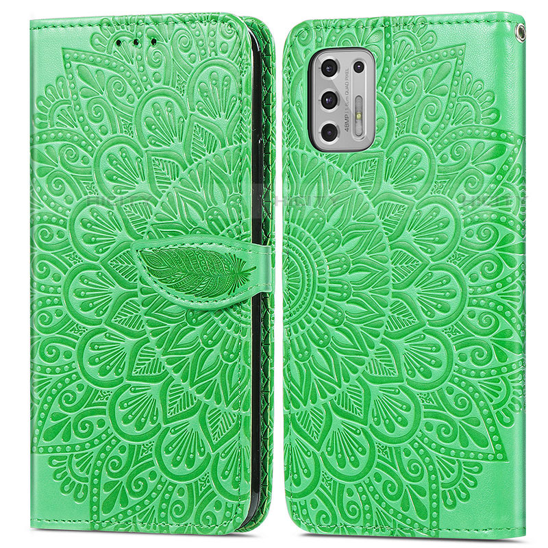 Funda de Cuero Cartera con Soporte Patron de Moda Carcasa S04D para Motorola Moto G Stylus (2021)