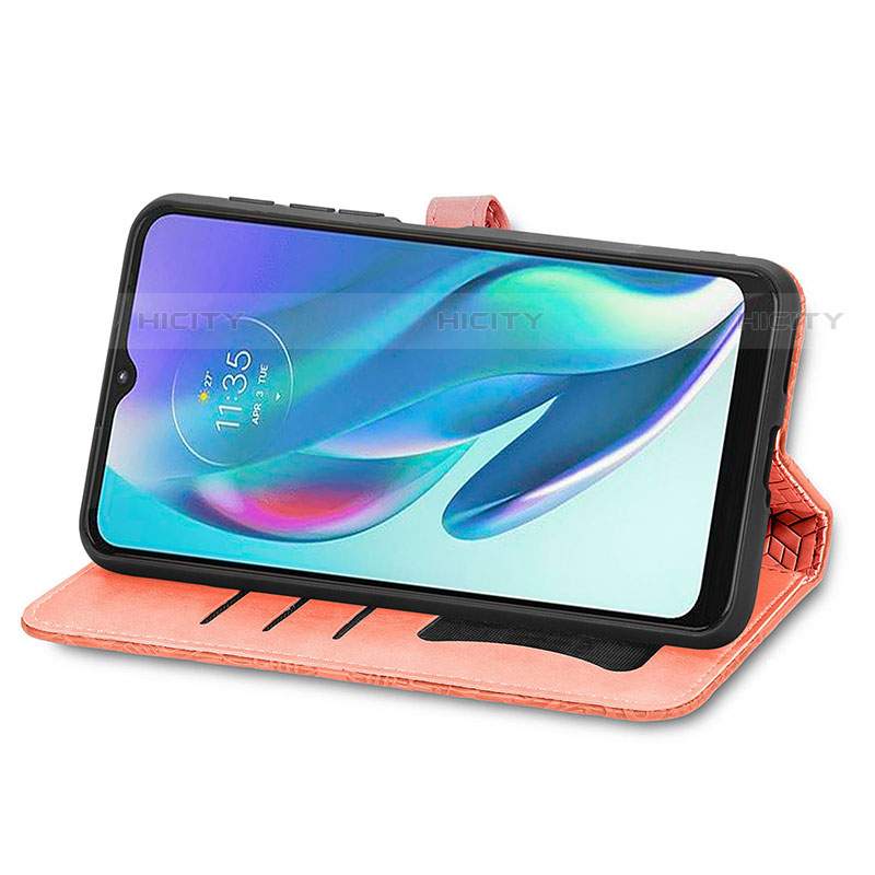 Funda de Cuero Cartera con Soporte Patron de Moda Carcasa S04D para Motorola Moto G50 5G