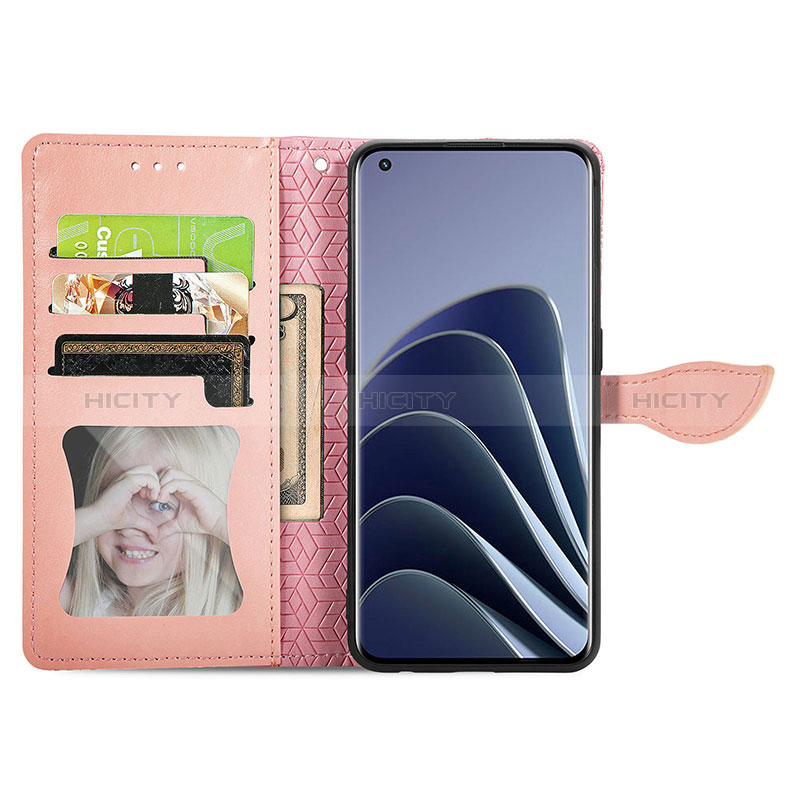 Funda de Cuero Cartera con Soporte Patron de Moda Carcasa S04D para OnePlus 10 Pro 5G