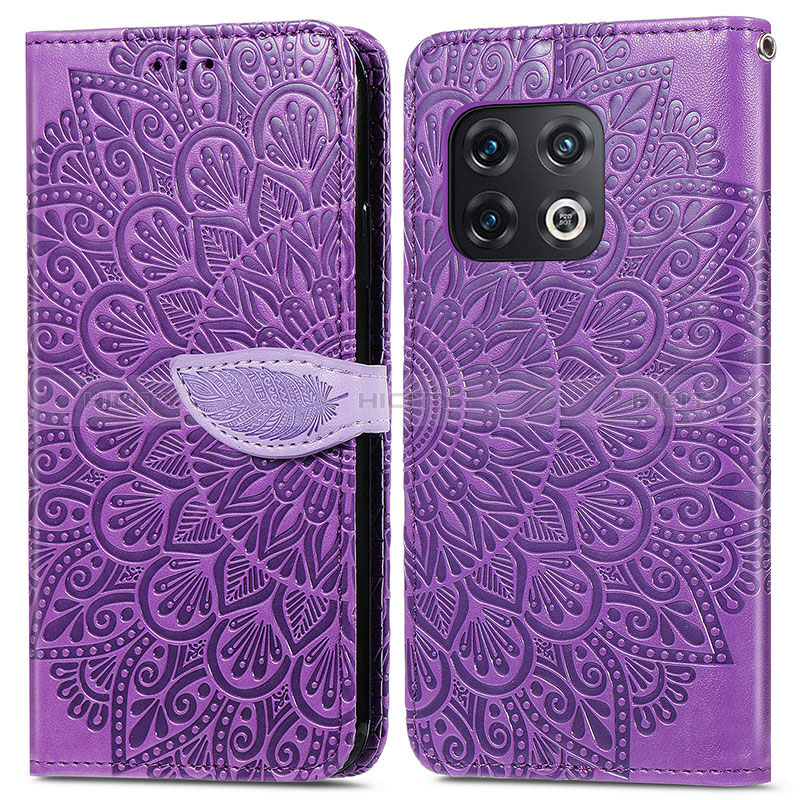 Funda de Cuero Cartera con Soporte Patron de Moda Carcasa S04D para OnePlus 10 Pro 5G