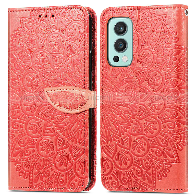 Funda de Cuero Cartera con Soporte Patron de Moda Carcasa S04D para OnePlus Nord 2 5G